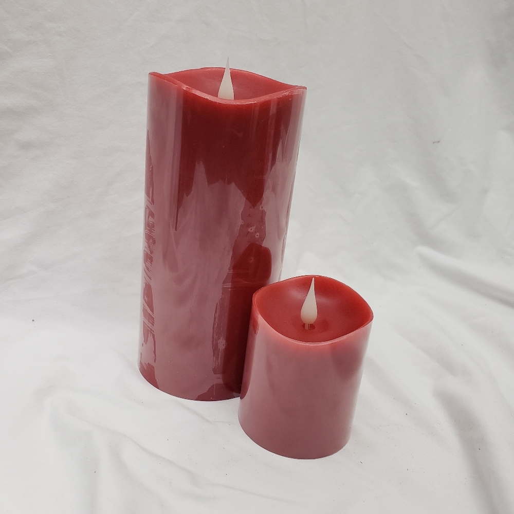 *1 Left* Red LED Candle 3x4 in - Picture 4 of 4